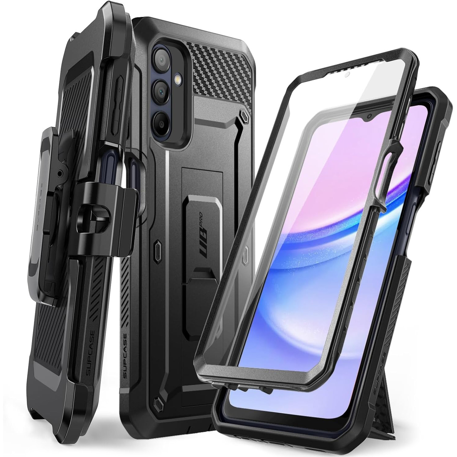 Etui pancerne Supcase Unicorn Beetle Pro do Galaxy A16 4G / 5G, czarne